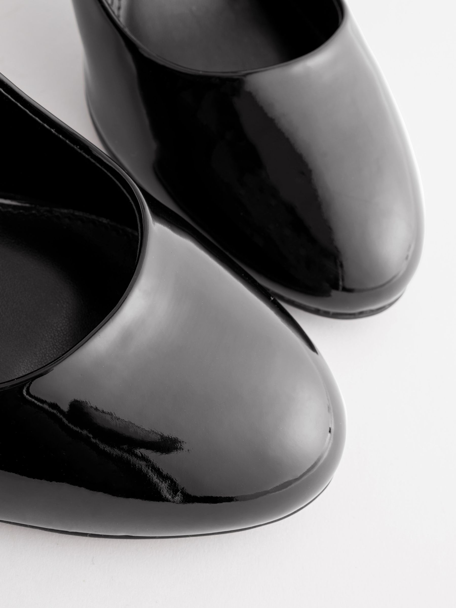 Black Forever Comfort Round Toe Stiletto Mary Jane Heels
