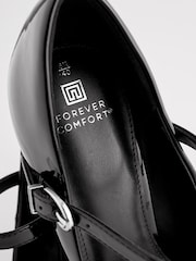 črna - Čevlji Mary Jane z visoko peto in okroglim koleščkom Forever Comfort - Slika 8 iz 9
