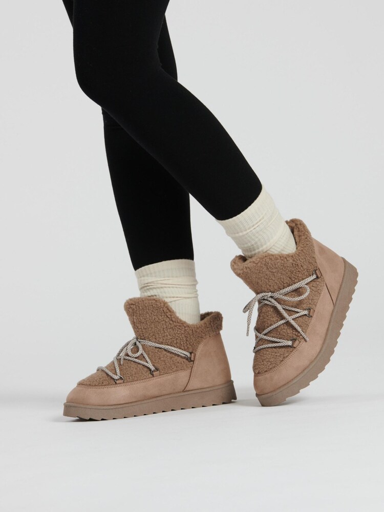 South Beach Brown Borg Mini Ski Snow Boots - Image 1 of 2
