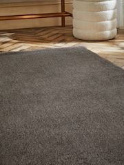 Natural Heathered Faux Fur Rug - Image 3 of 7