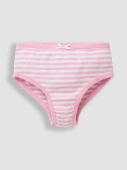 JoJo Maman Bébé Pink 3-Pack Briefs - Image 3 of 4