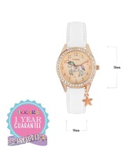 Peers Hardy Girls Tikkers PU Strap Unicorn Watch, Necklace and Purse White Set - Image 5 of 6