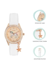 Peers Hardy Girls Tikkers PU Strap Unicorn Watch, Necklace and Purse White Set - Image 6 of 6