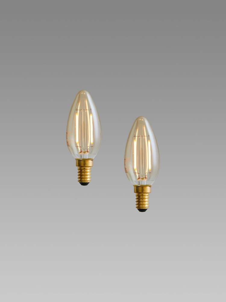 2 Pack 2W LED SES Retro Light Bulbs - Image 1 of 2