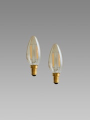 2 Pack 2W LED SES Retro Light Bulbs - Image 2 of 2