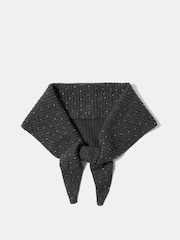 Grå - Mint Velvet Embellished Knit Scarf - Billede 1 af 3