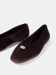 Brun - Mint Velvet Ruby ballerinasko i skinn - Bilde 4 av 5