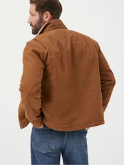FatFace Brown Canvas Jacket - Image 4 of 7
