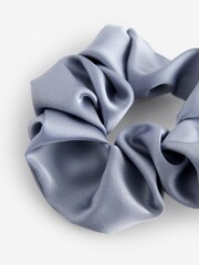 Blue/Ecru Bow Scrunchies 2 Pack - Image 3 of 9
