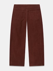 Mint Velvet Brown Cord Barrel Leg Trousers - Image 7 of 7