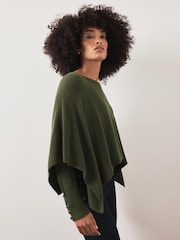 Mint Velvet Green Cape Ribbed Knit Top - Image 3 of 7