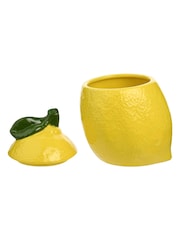 Widdop Yellow Lemon Sugar Jar - Image 2 of 2