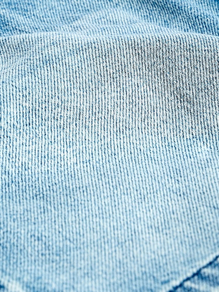 Mid Blue 100% Cotton Vintage Denim Mini Skirt - Image 7 of 7