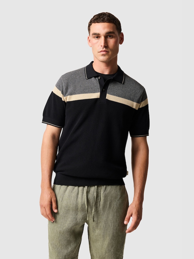 Rodd & Gunn Grey Barret Reef Knitted Polo Shirt - Image 1 of 5