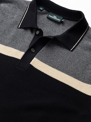 Rodd & Gunn Grey Barret Reef Knitted Polo Shirt - Image 5 of 5