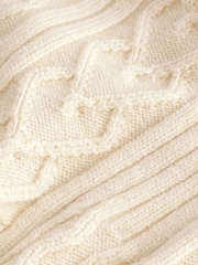 Cream Knit Heart Patchwork Tank Top - Image 8 of 8