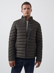 French Connection Green Row Funnel Jacket - Image 1 of 3