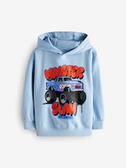 Blue Monster Truck Graphic Hoodie (3-16yrs) - Image 1 of 4