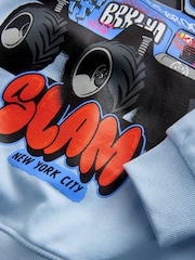 Blue Monster Truck Graphic Hoodie (3-16yrs) - Image 4 of 4