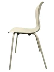 Fusion Living Cream Hoxton Plastic Dining Chair - Image 4 of 6
