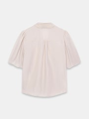 Mint Velvet Natural Pleated Puff Sleeve Blouse - Image 7 of 7