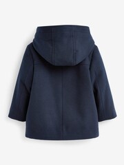 Navy Blue Teddy Fleece Lined Duffle Coat (3mths-7yrs) - Image 10 of 10