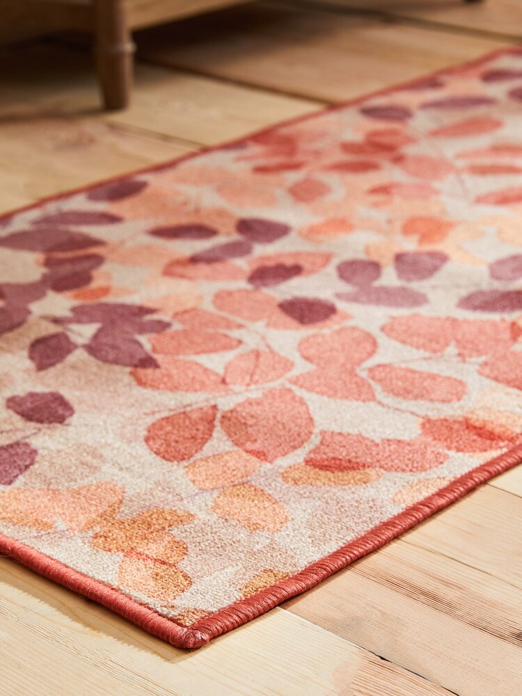 Terracotta Orange Autumnal Leaves Runner - Image 2 of 5