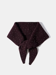 Rød - Mint Velvet Embellished Knit Scarf - Billede 1 af 4