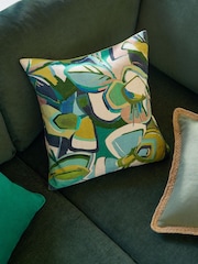 Bright Green Leaf 50 x 50cm Cushion - Image 1 of 4