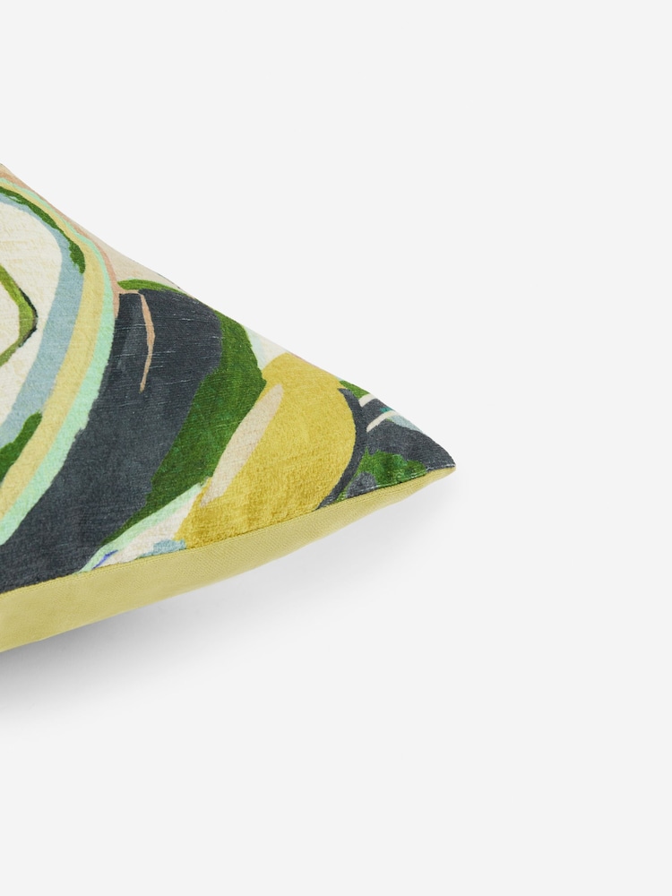 Bright Green Leaf 50 x 50cm Cushion - Image 2 of 4