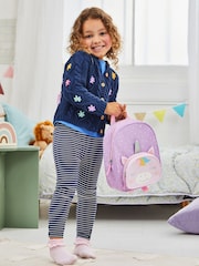 JoJo Maman Bébé Purple Unicorn Character Backpack - Image 3 of 8