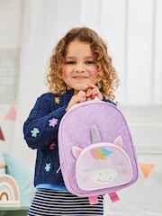 JoJo Maman Bébé Purple Unicorn Character Backpack - Image 5 of 8