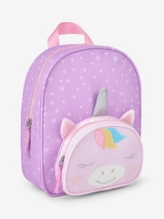 JoJo Maman Bébé Purple Unicorn Character Backpack - Image 7 of 8