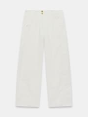 Mint Velvet Cream Cord Barrel Leg Trousers - Image 6 of 7