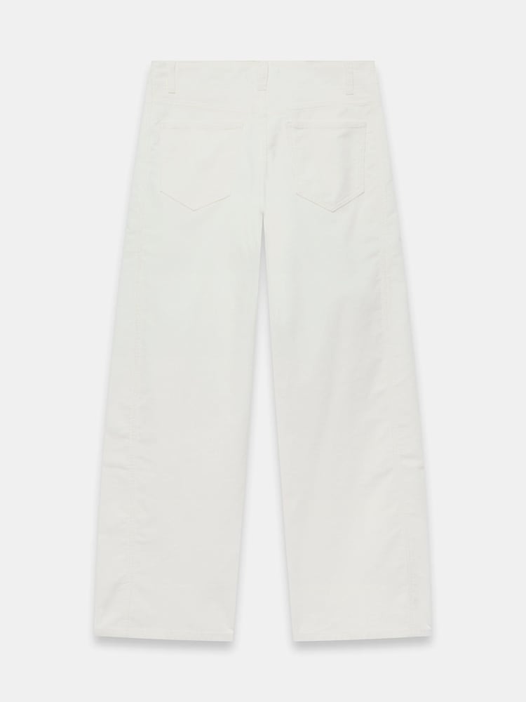 Mint Velvet Cream Cord Barrel Leg Trousers - Image 7 of 7