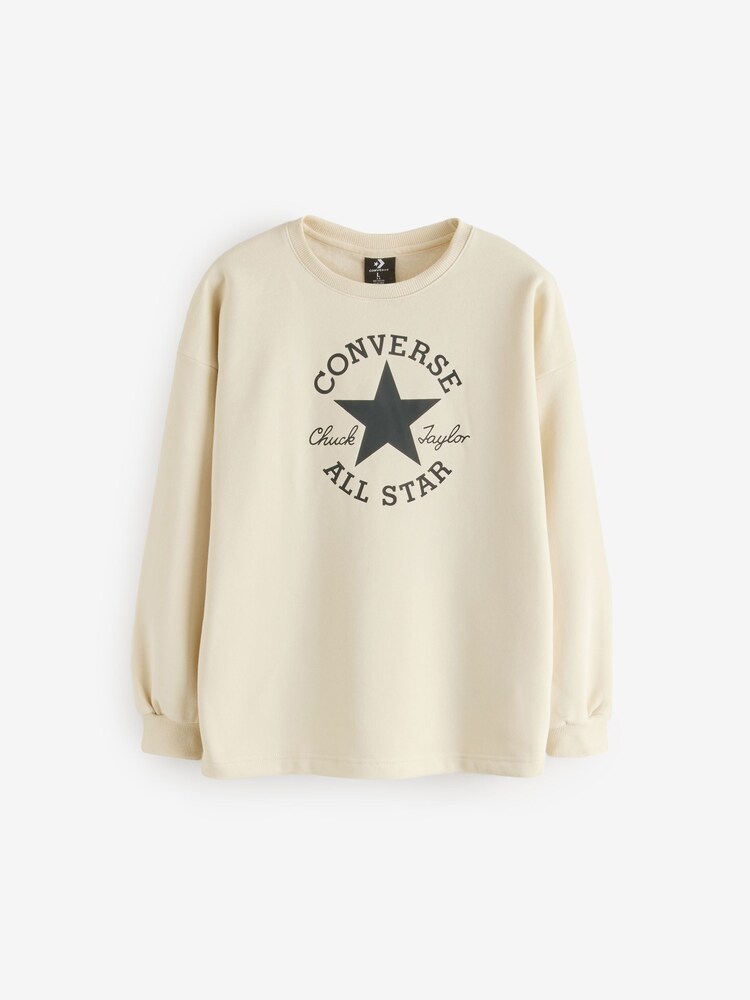 Converse Cream Crew and Leggings Set - Image 2 of 7