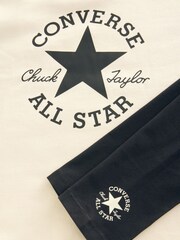 Converse Cream Crew and Leggings Set - Image 6 of 7