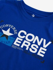 Converse Blue Utility Chest Logo T-Shirt - Image 3 of 4