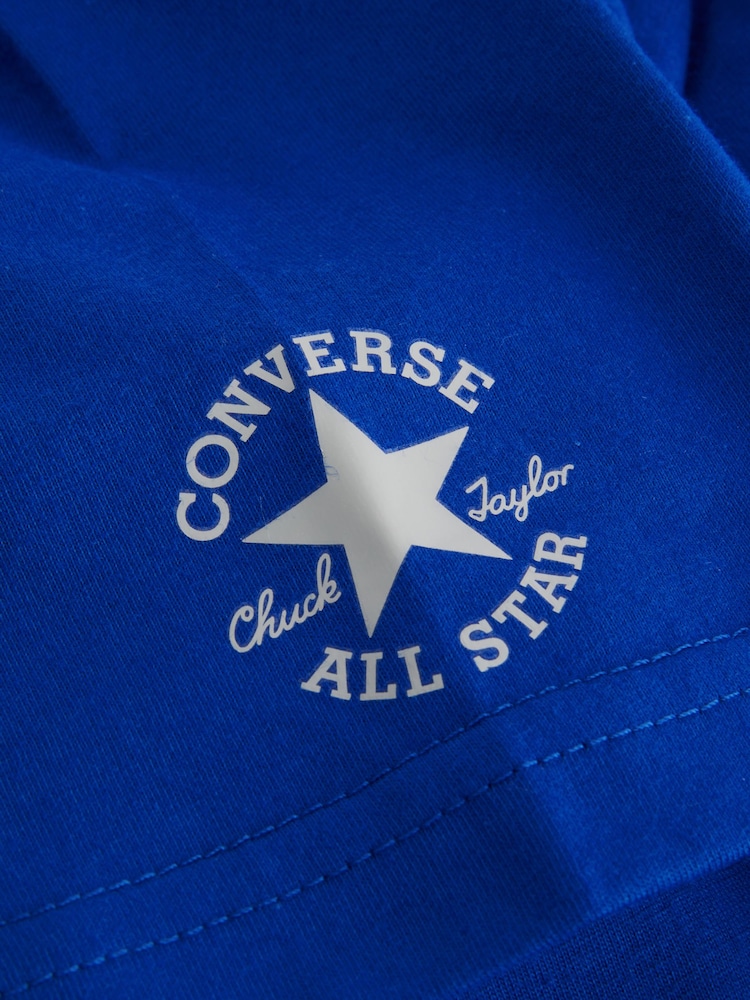 Converse Blue Utility Chest Logo T-Shirt - Image 4 of 4