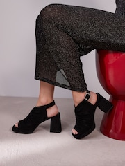 Черный - Туфли на платформе со сборками Forever Comfort® - Image 3 of 10