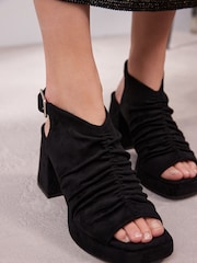 Черный - Туфли на платформе со сборками Forever Comfort® - Image 4 of 10