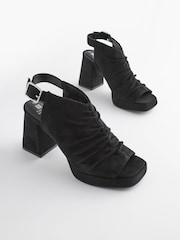 Черный - Туфли на платформе со сборками Forever Comfort® - Image 5 of 10