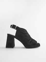 Черный - Туфли на платформе со сборками Forever Comfort® - Image 6 of 10