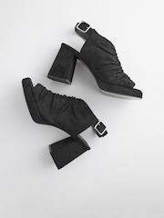 Черный - Туфли на платформе со сборками Forever Comfort® - Image 7 of 10
