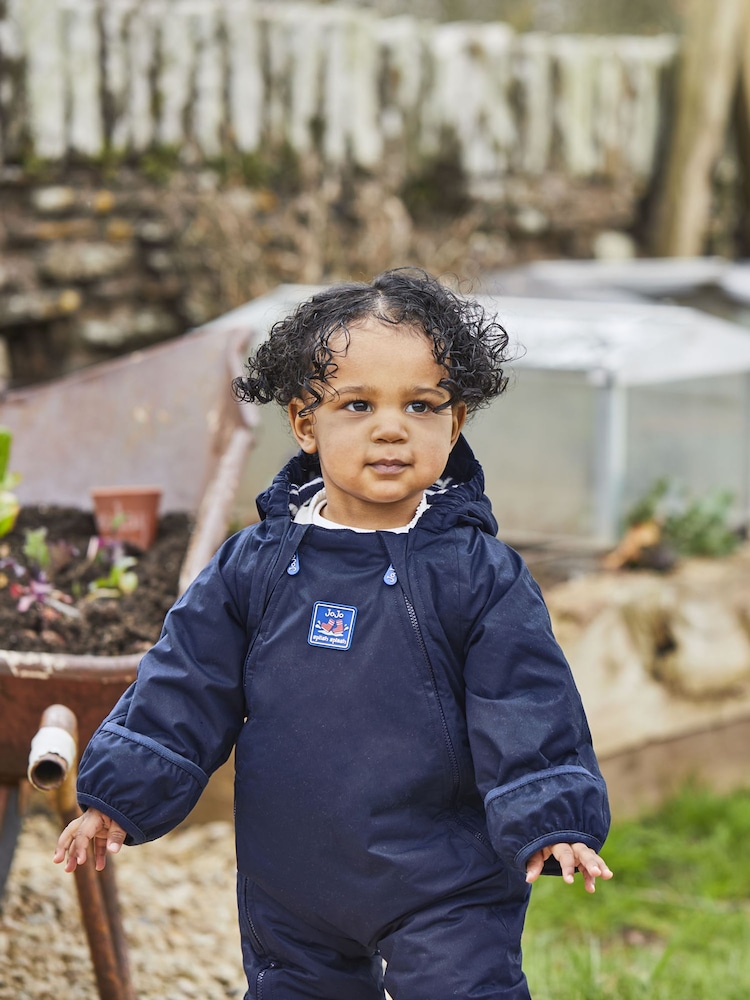 Azul marino - Mono impermeable con forro polar de JoJo Maman Bébé - Imagen 2 de 9 Azul marino - Mono impermeable con forro polar de JoJo Maman Bébé - Imagen 2 de 9