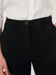 Black Senior High Waist Stretch School Trousers (9-18yrs) - Image 3 of 6