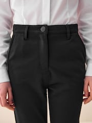 Black Senior High Waist Stretch School Trousers (9-18yrs) - Image 5 of 6
