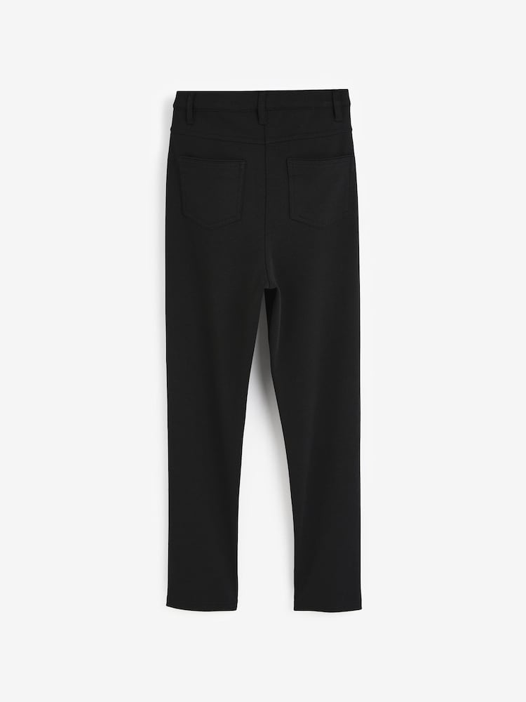 Black Senior High Waist Stretch School Trousers (9-18yrs) - Image 6 of 6