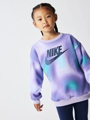 Nike Blue Little Kids Solarized Crew and Leggings Set - Image 5 of 8