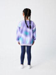 Nike Blue Little Kids Solarized Crew and Leggings Set - Image 6 of 8